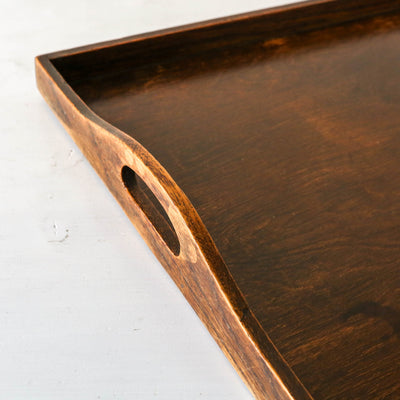 Vintage Oak Handled Tray