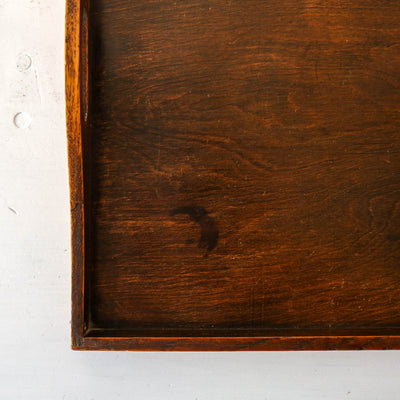 Vintage Oak Handled Tray