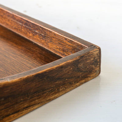 Vintage Oak Handled Tray
