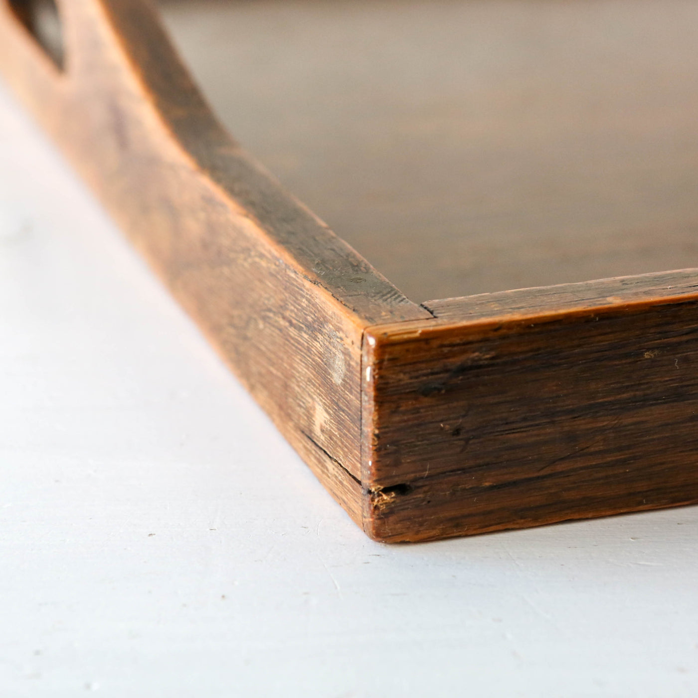 Vintage Oak Handled Tray