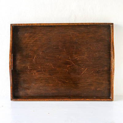 Vintage Oak Handled Tray