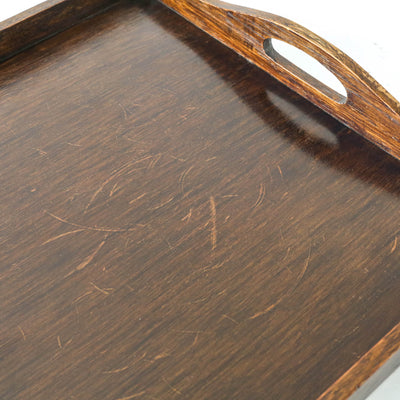 Vintage Oak Handled Tray