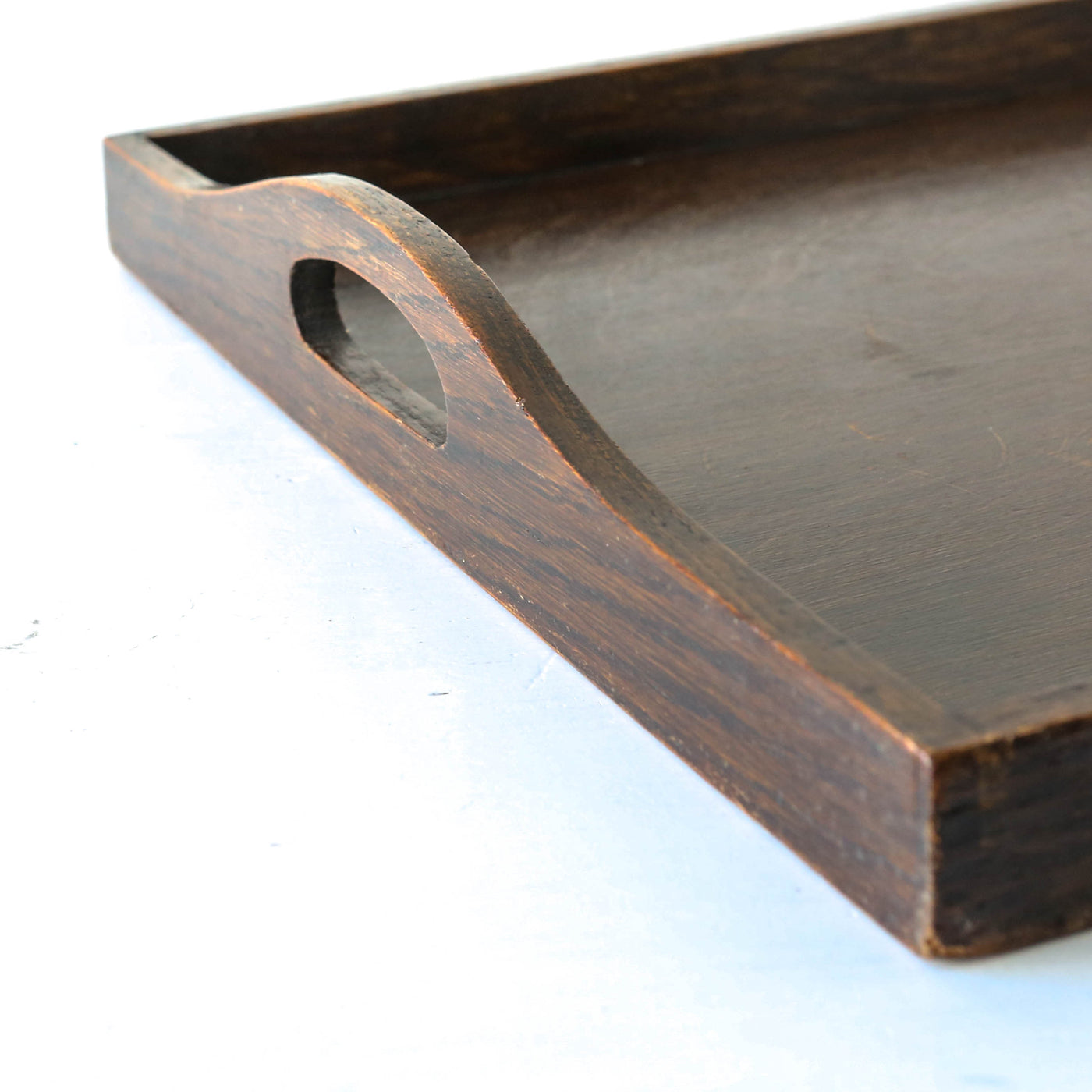 Vintage Oak Handled Tray