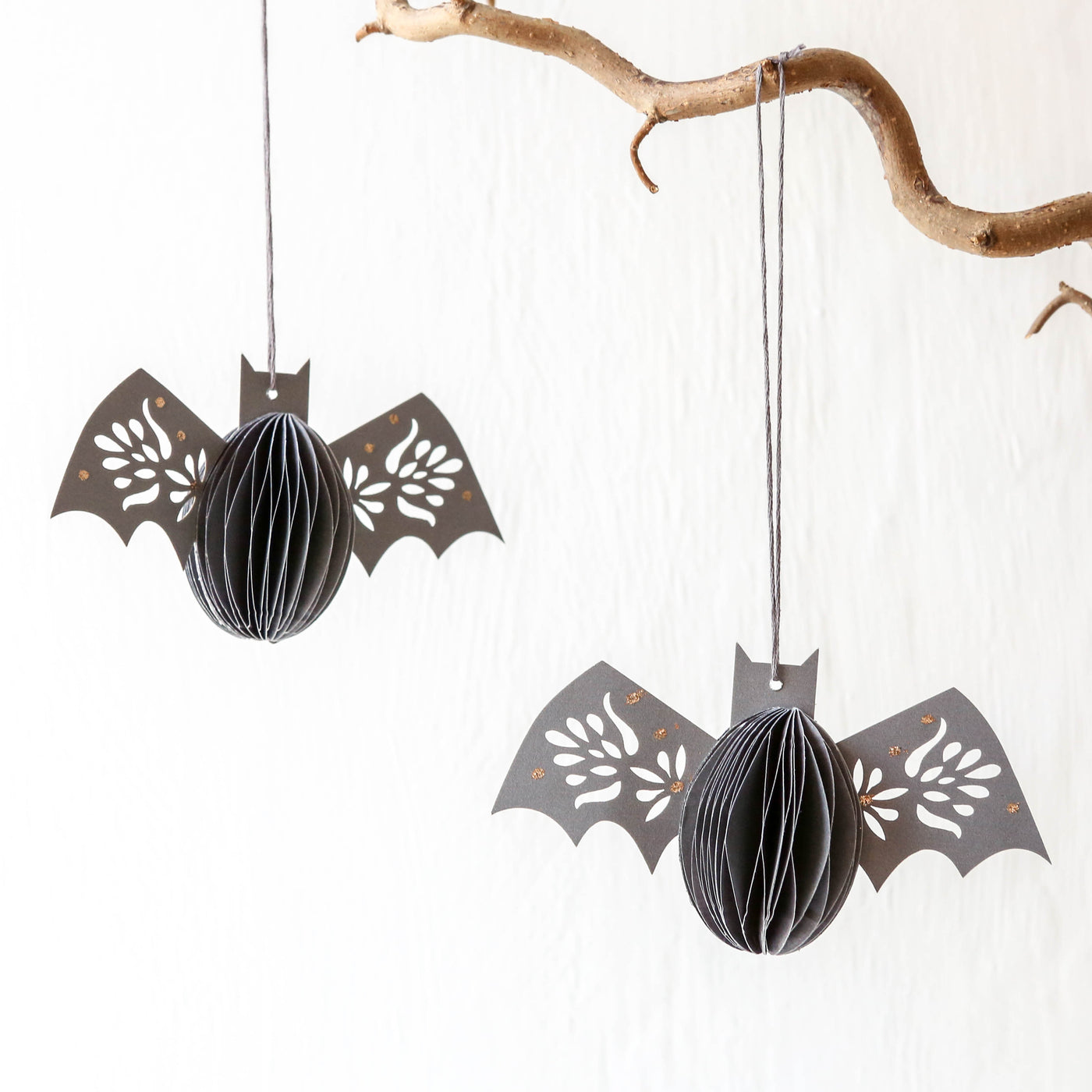 Honeycomb Charcoal Bats - Set of 2