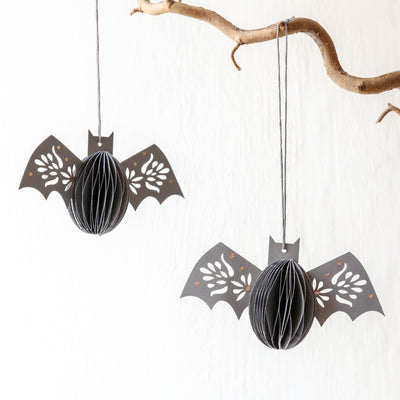 Honeycomb Charcoal Bats - Set of 2