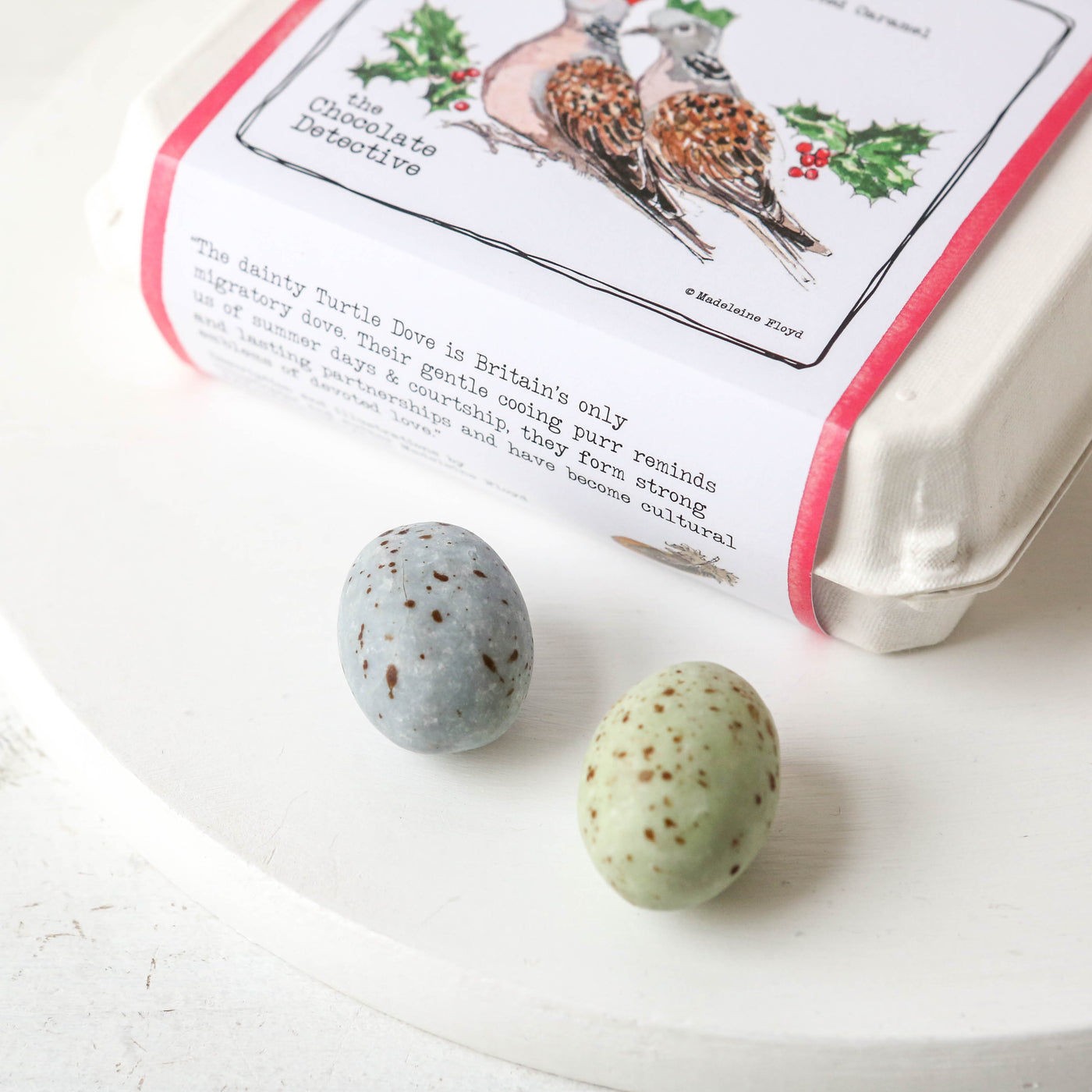 12 Festive Turtle Dove Eggs