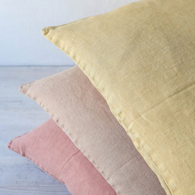 Linen Cushion Cover - Mustard