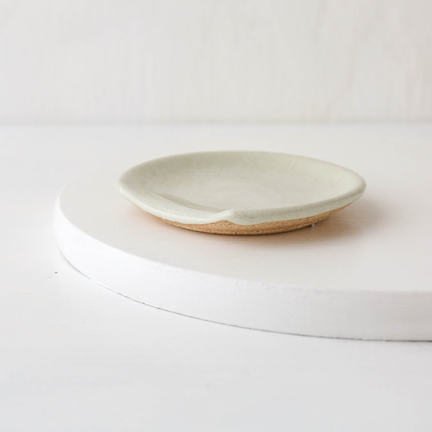 Stoneware Spoon Rest - Milk White
