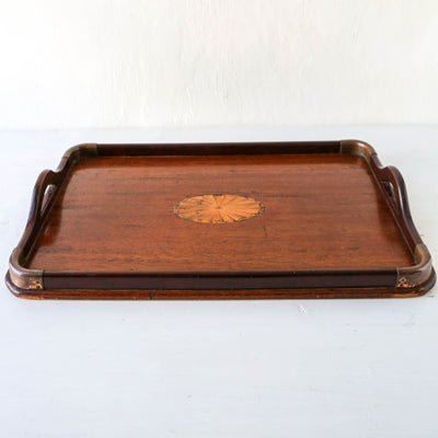 Pretty Vintage Tray with Inlay Design