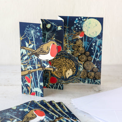 Winter's Tale Robin - Pack of 5 Pop-out Christmas Cards