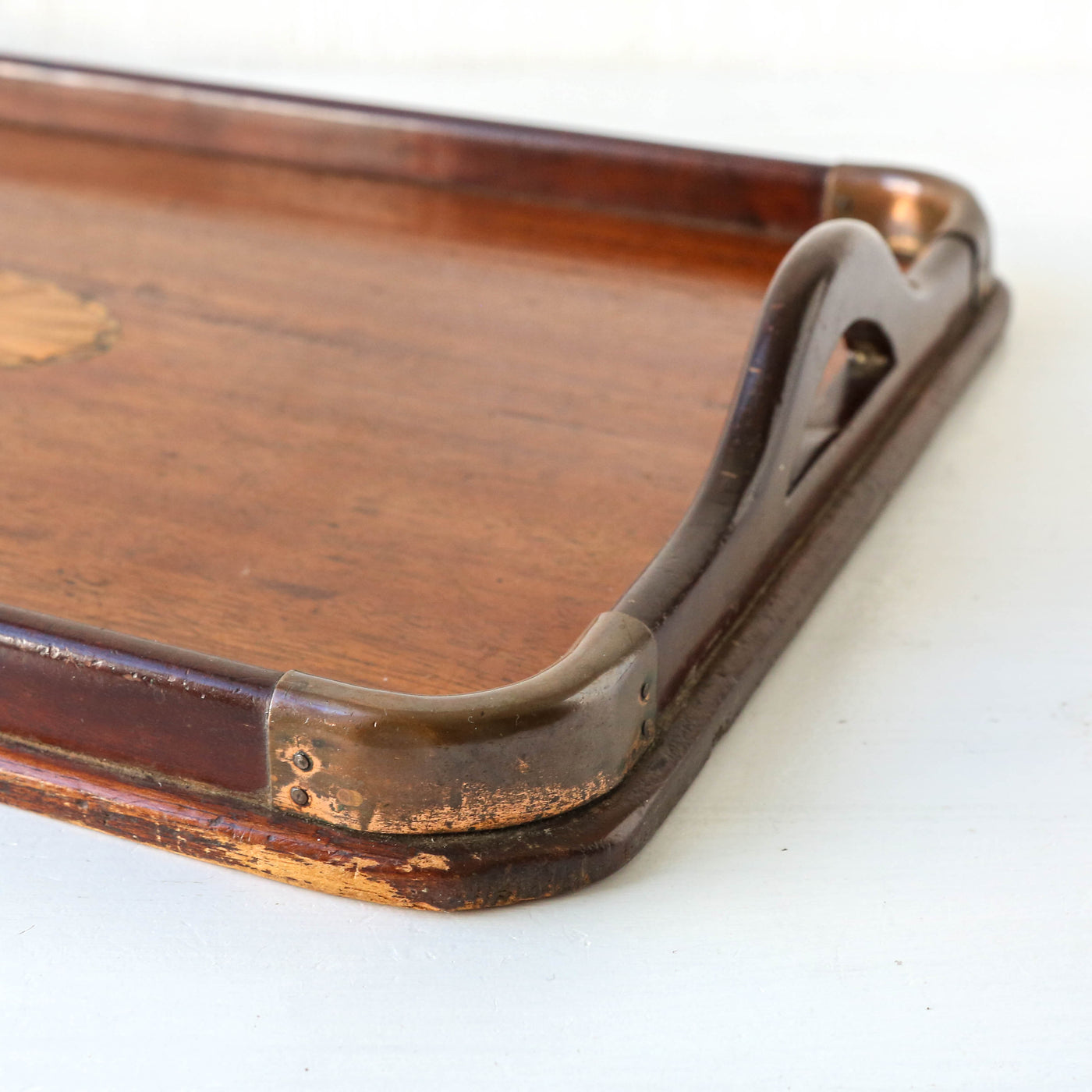 Pretty Vintage Tray with Inlay Design