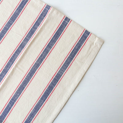 Striped Cotton Kitchen Towel - Blue