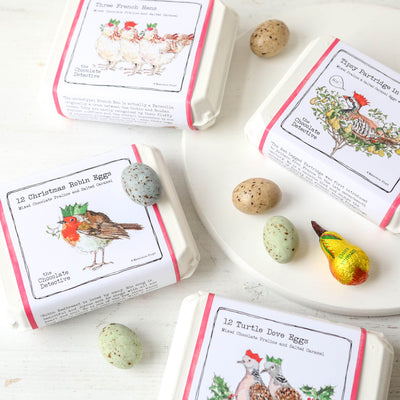 12 Festive Turtle Dove Eggs