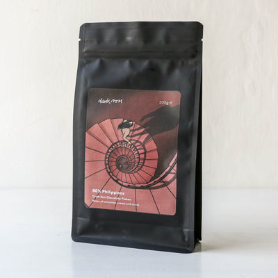 200g Darkroom Hot Chocolate Flakes - 80% Philippines