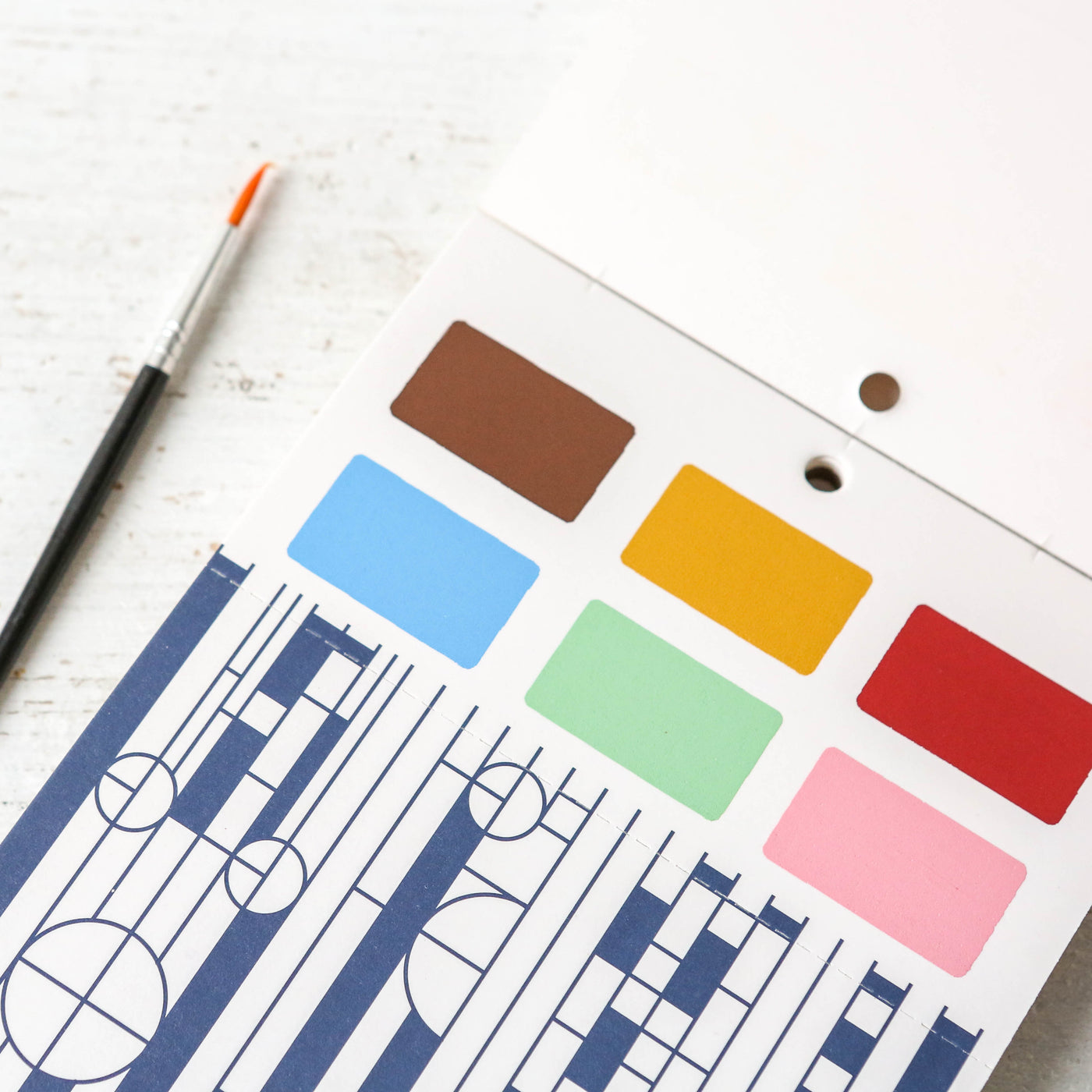 Frank Lloyd Wright Paint-in Postcard Set