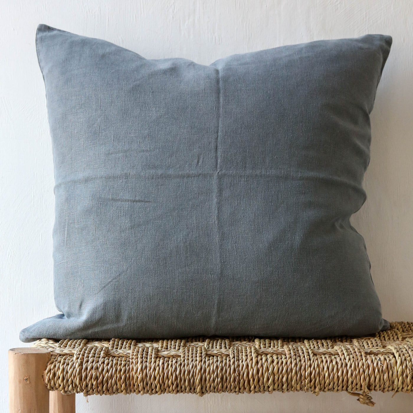 Linen Cushion Cover - Dusty Blue