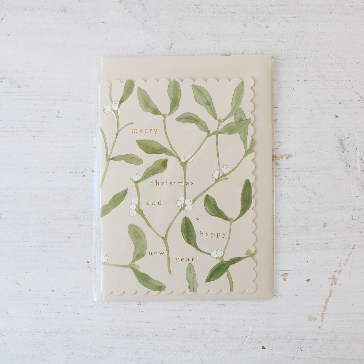 Mistletoe 'Merry Christmas' Card