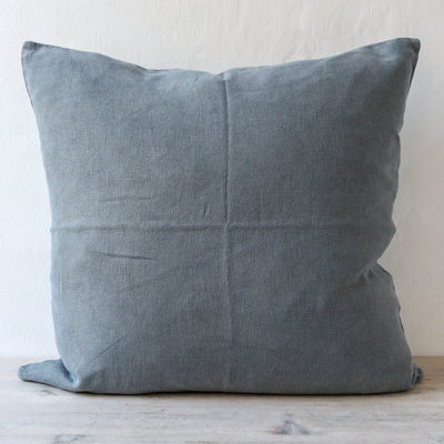 Linen Cushion Cover - Dusty Blue