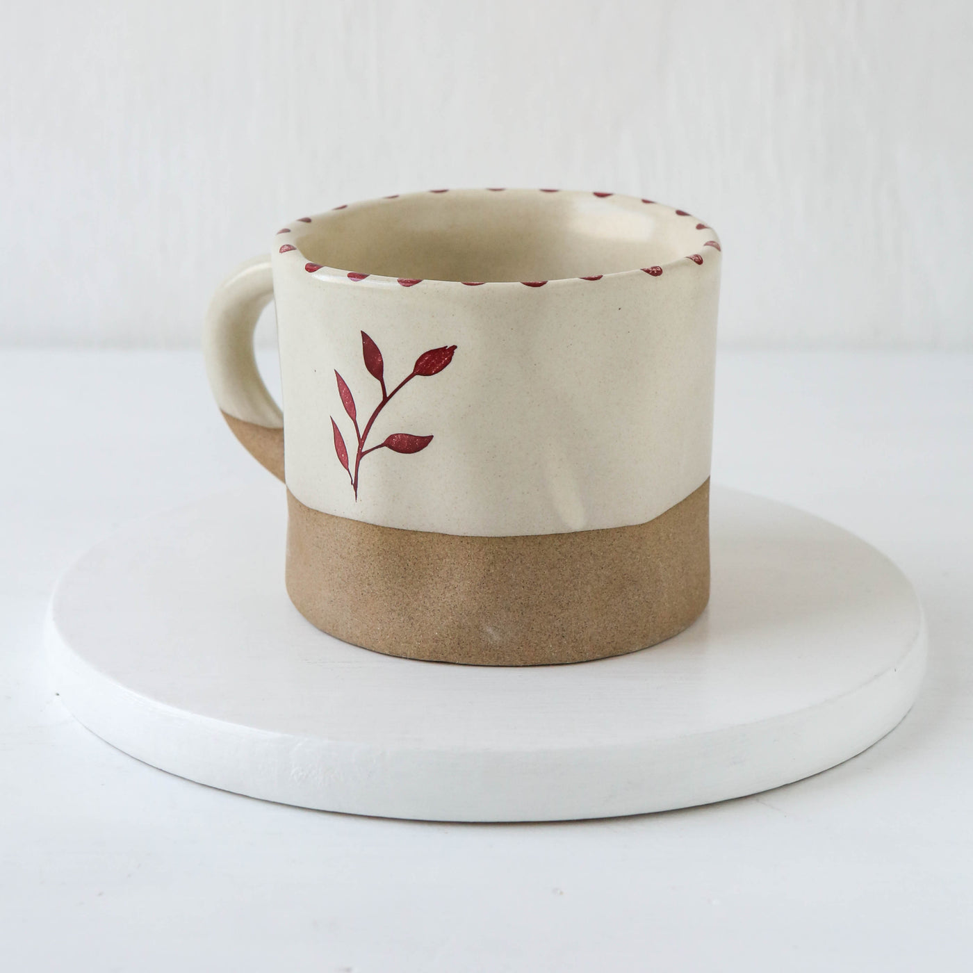 Hand-painted Botanic Mug - Brick
