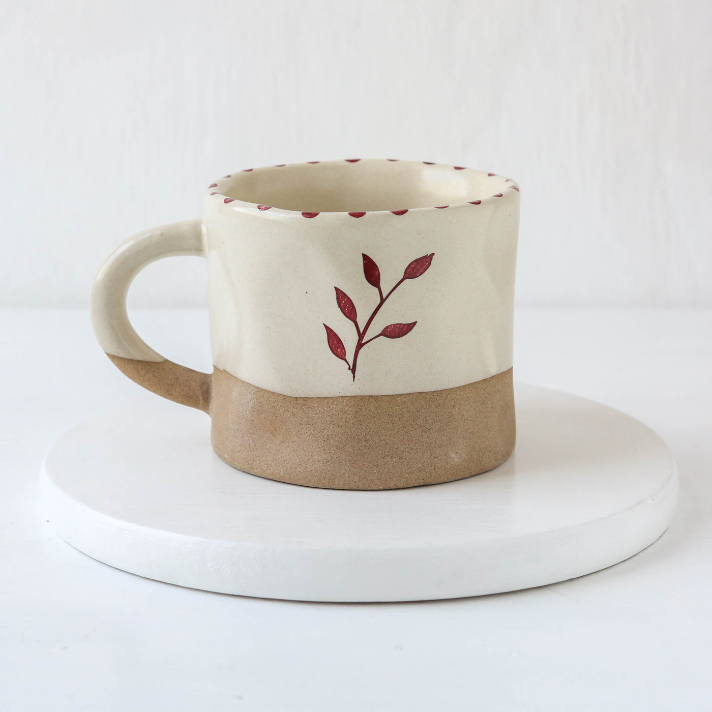 Hand-painted Botanic Mug - Brick