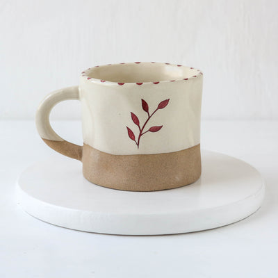 Hand-painted Botanic Mug - Brick