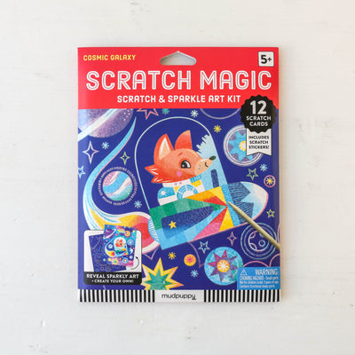 Cosmic Galaxy Scratch & Sparkle Art Kit