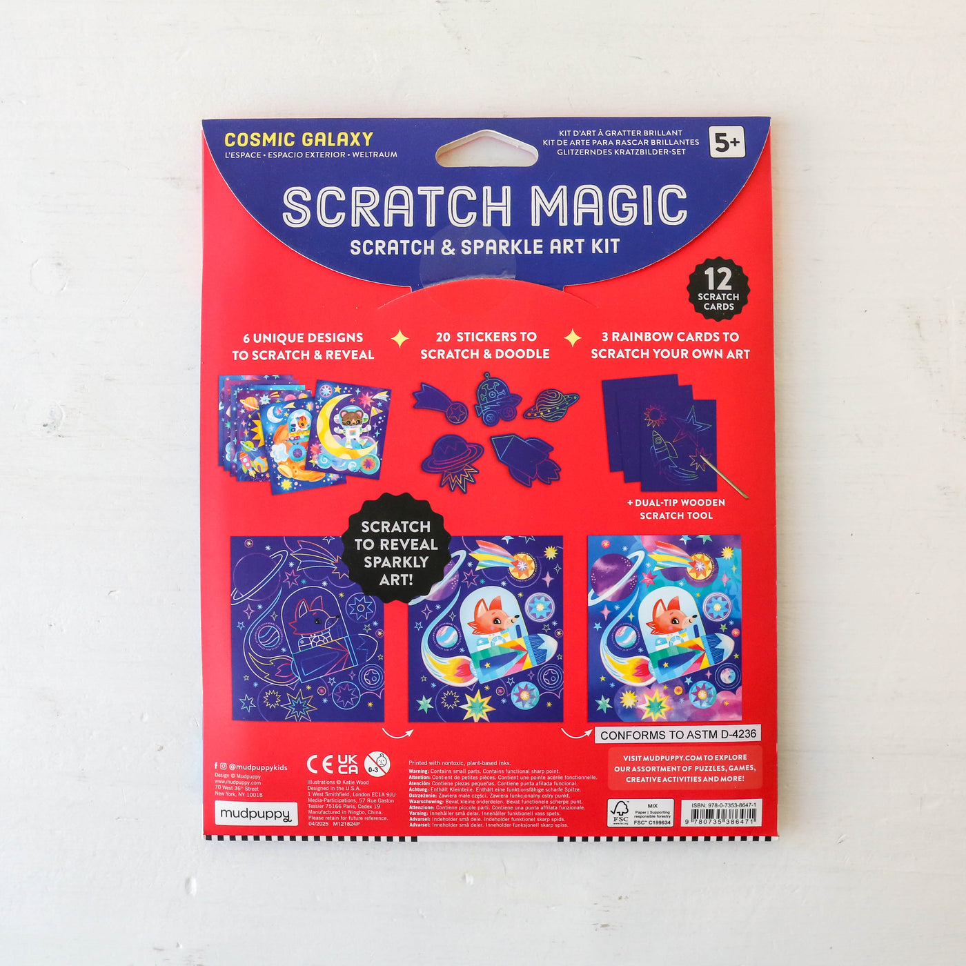 Cosmic Galaxy Scratch & Sparkle Art Kit