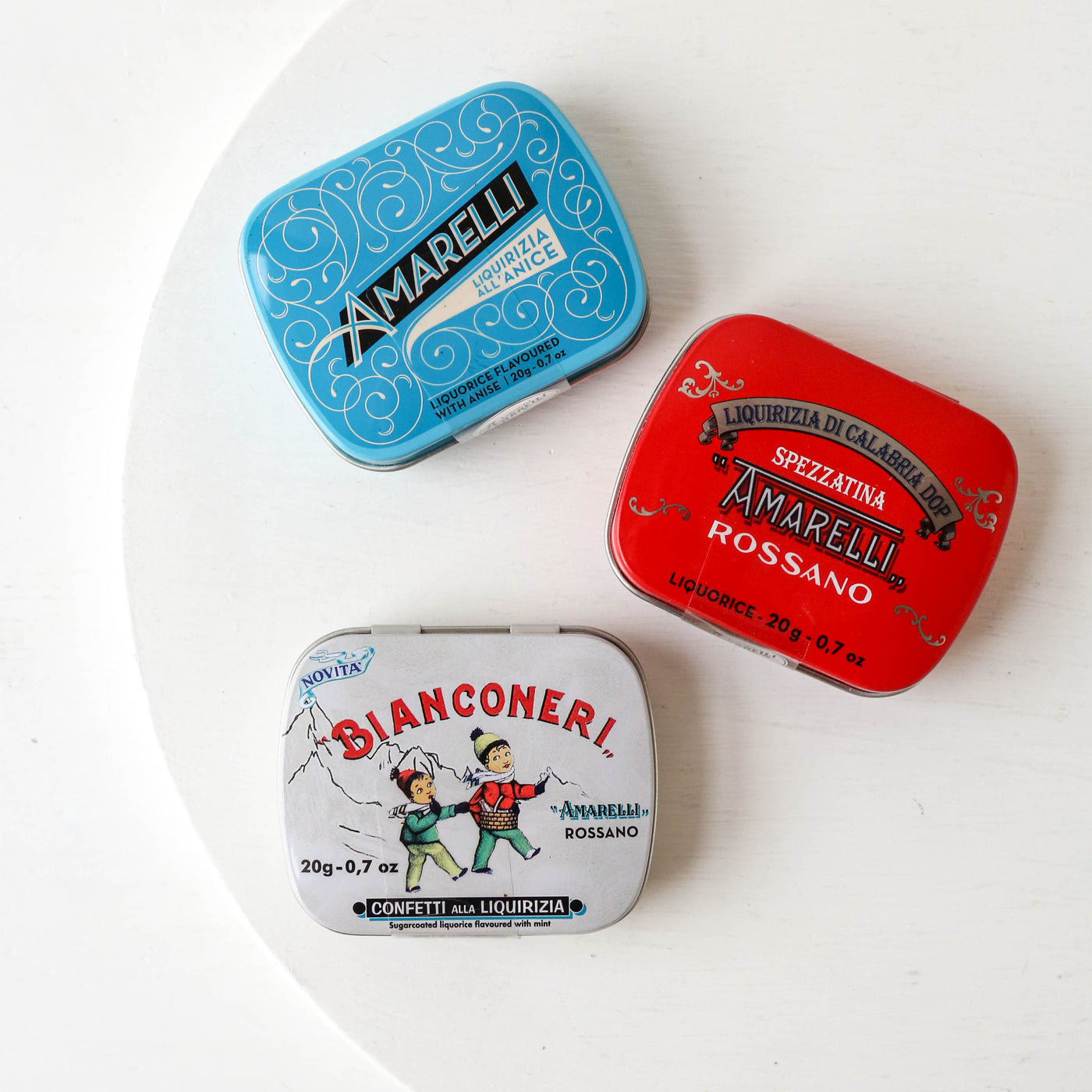 Tin of Amarelli Spezzatina Liquorice