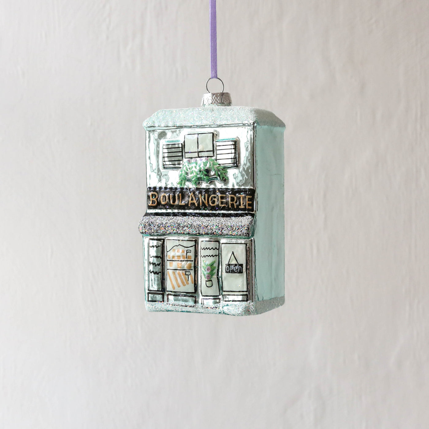 Boulangerie Glass Tree Decoration