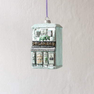 Boulangerie Glass Tree Decoration