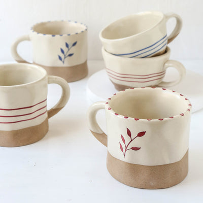 Hand-painted Botanic Mug - Ink