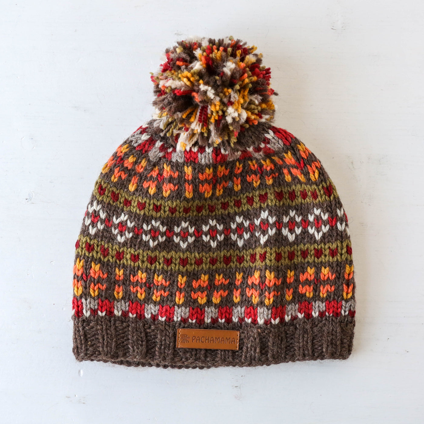 Merino wool bobble beanie by Pachamama