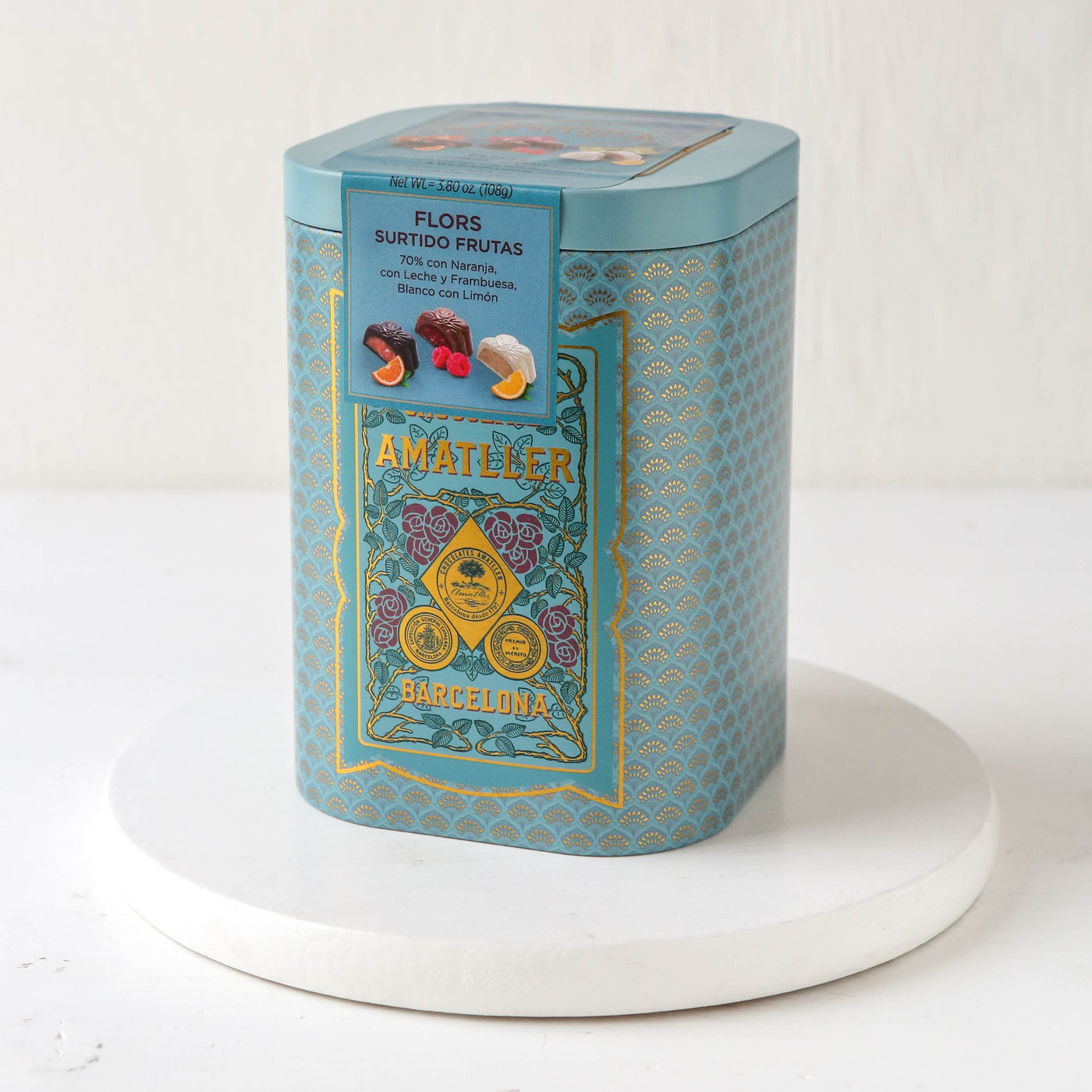 Amatller Chocolate Flors Tin