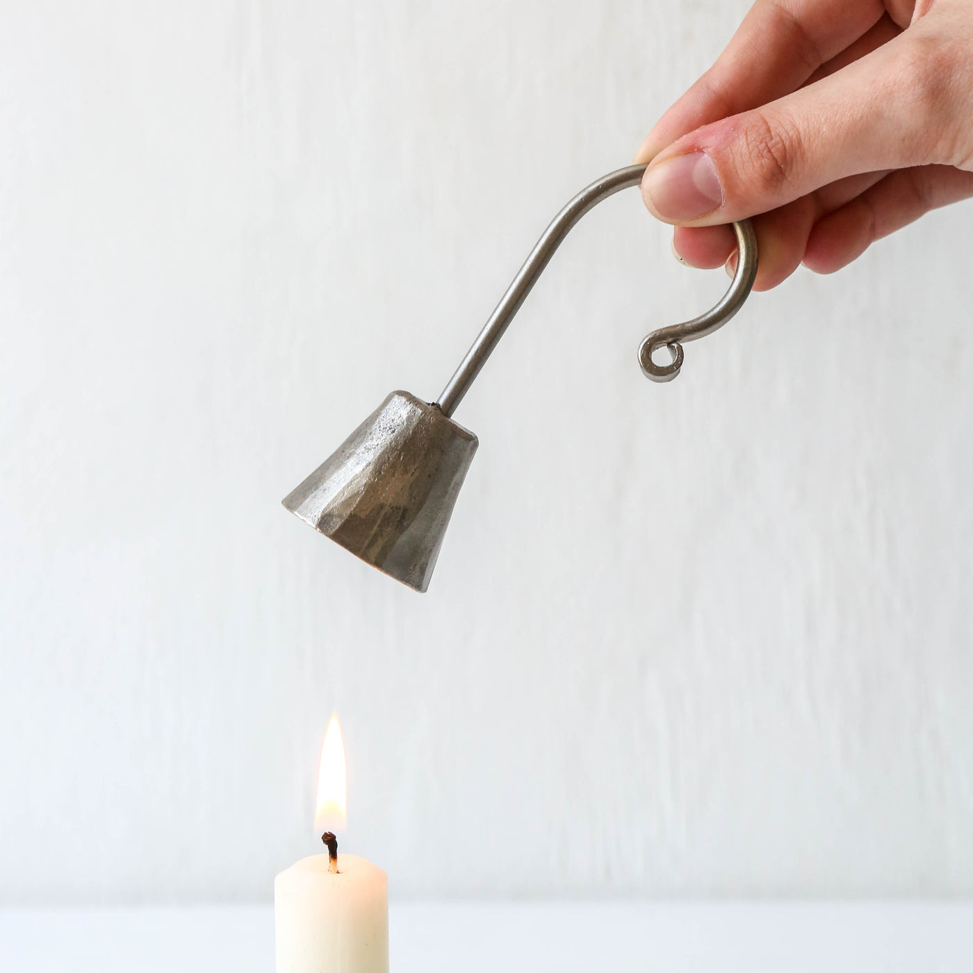 Curved Iron Candle Snuffer