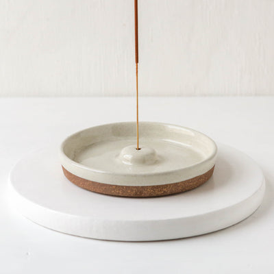 Round Ceramic Incense Holder