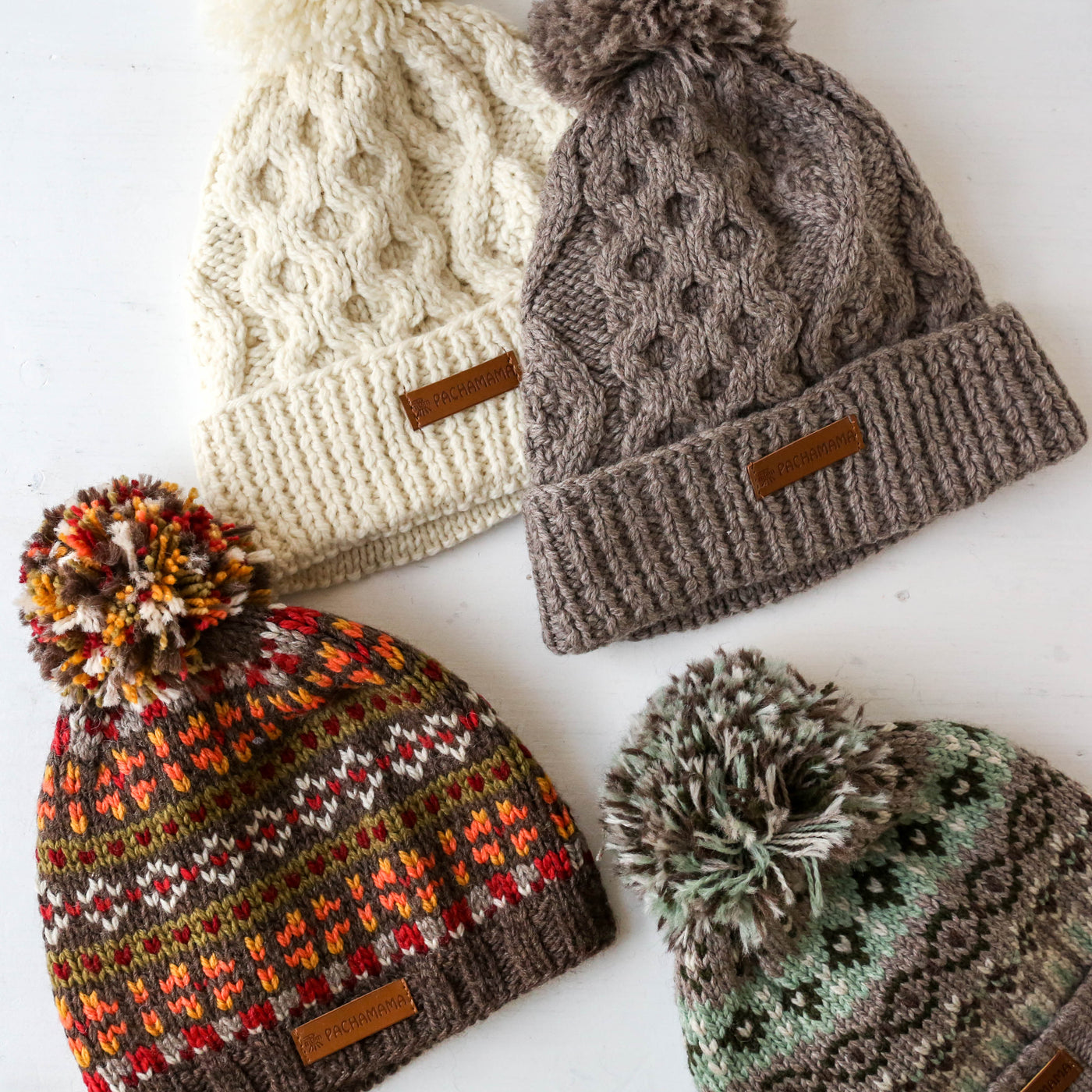 Roll Back Bobble Beanie - Enniskerry Mushroom