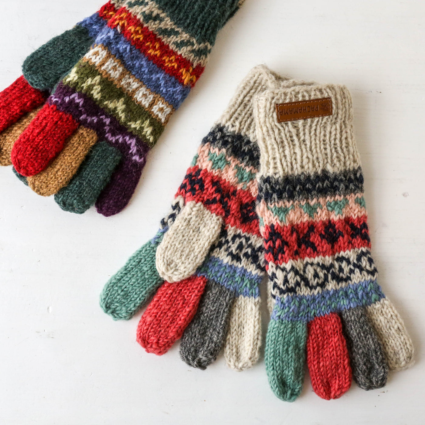 Gloves - Fairisle Oatmeal