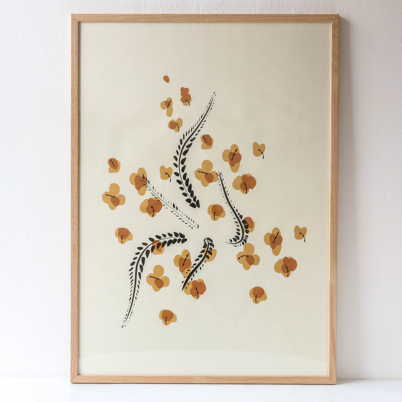 Sakura Ochre Print - 50 x 70cm