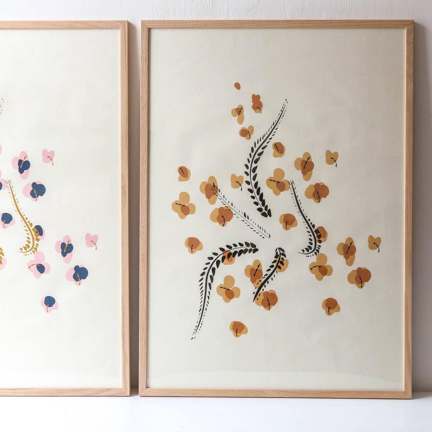 Sakura Ochre Print - 50 x 70cm