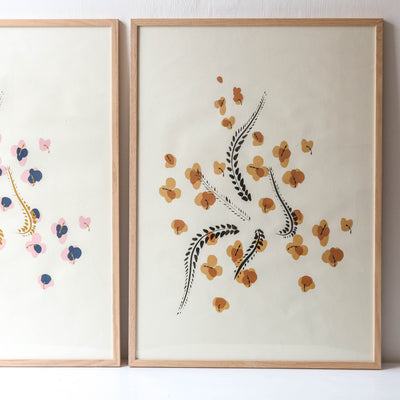 Sakura Ochre Print - 50 x 70cm