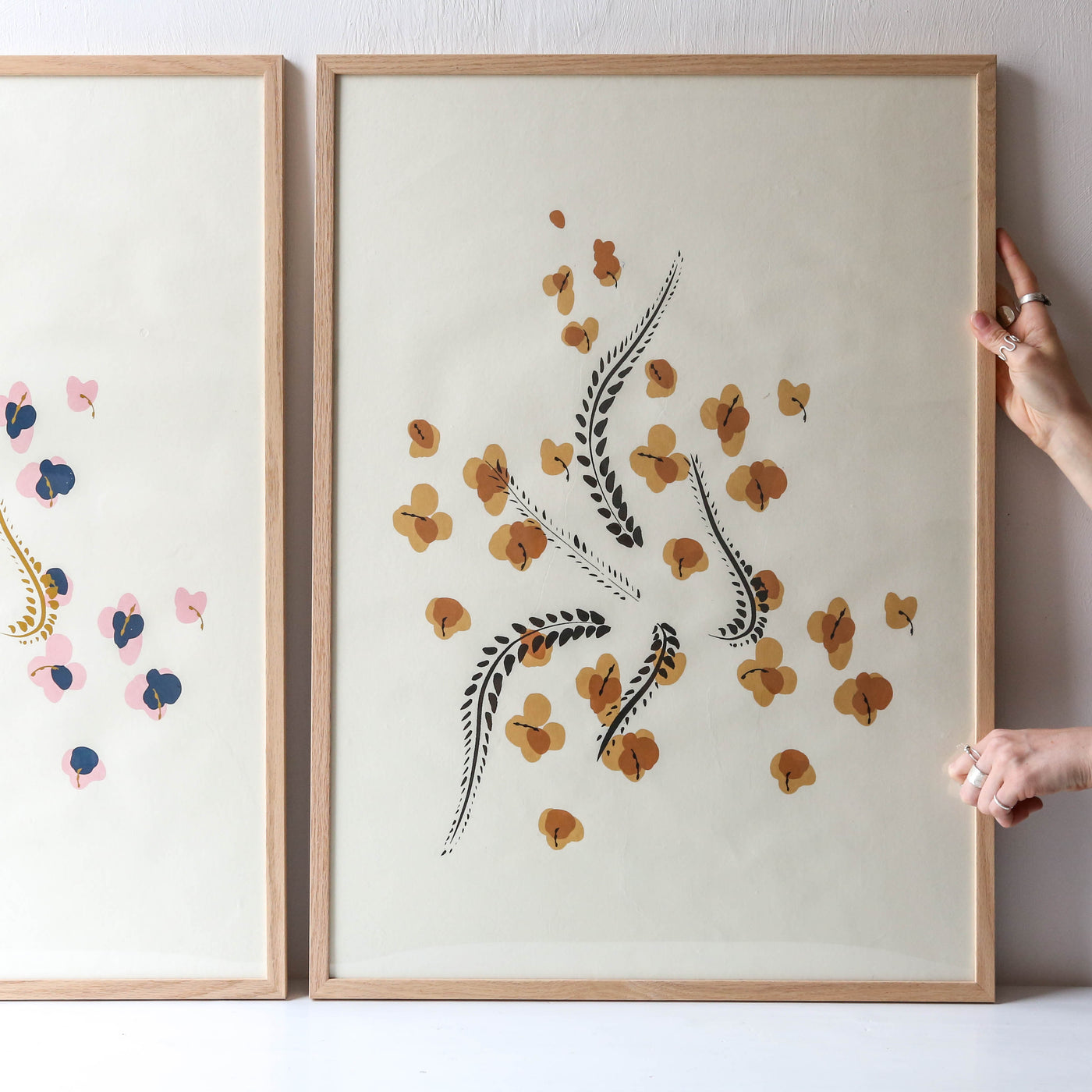 Sakura Ochre Print - 50 x 70cm