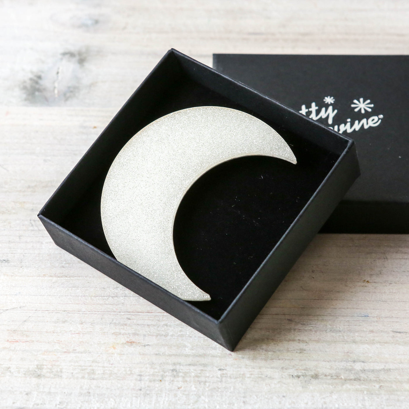 Crescent Moon Brooch