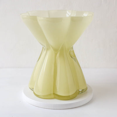 Yellow Glass Vase