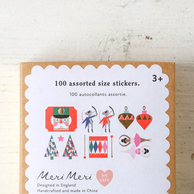 Box of Festive Christmas Stickers - Nutcracker