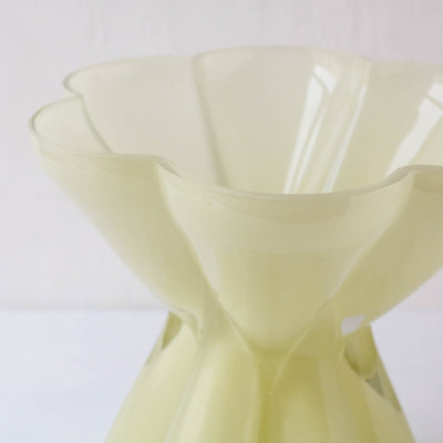 Yellow Glass Vase