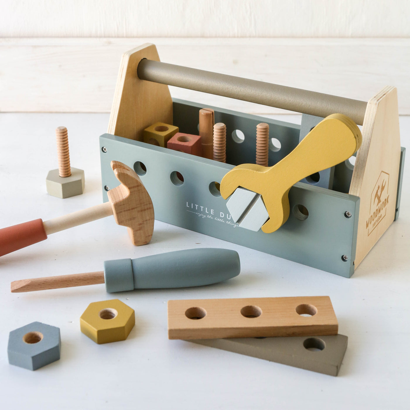 Wooden Toy Toolbox