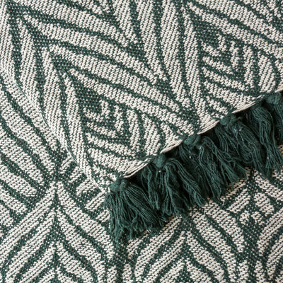Ugento Recycled Cotton Throw - Green