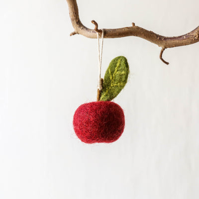 Red Apple Felt Hanging Decoration