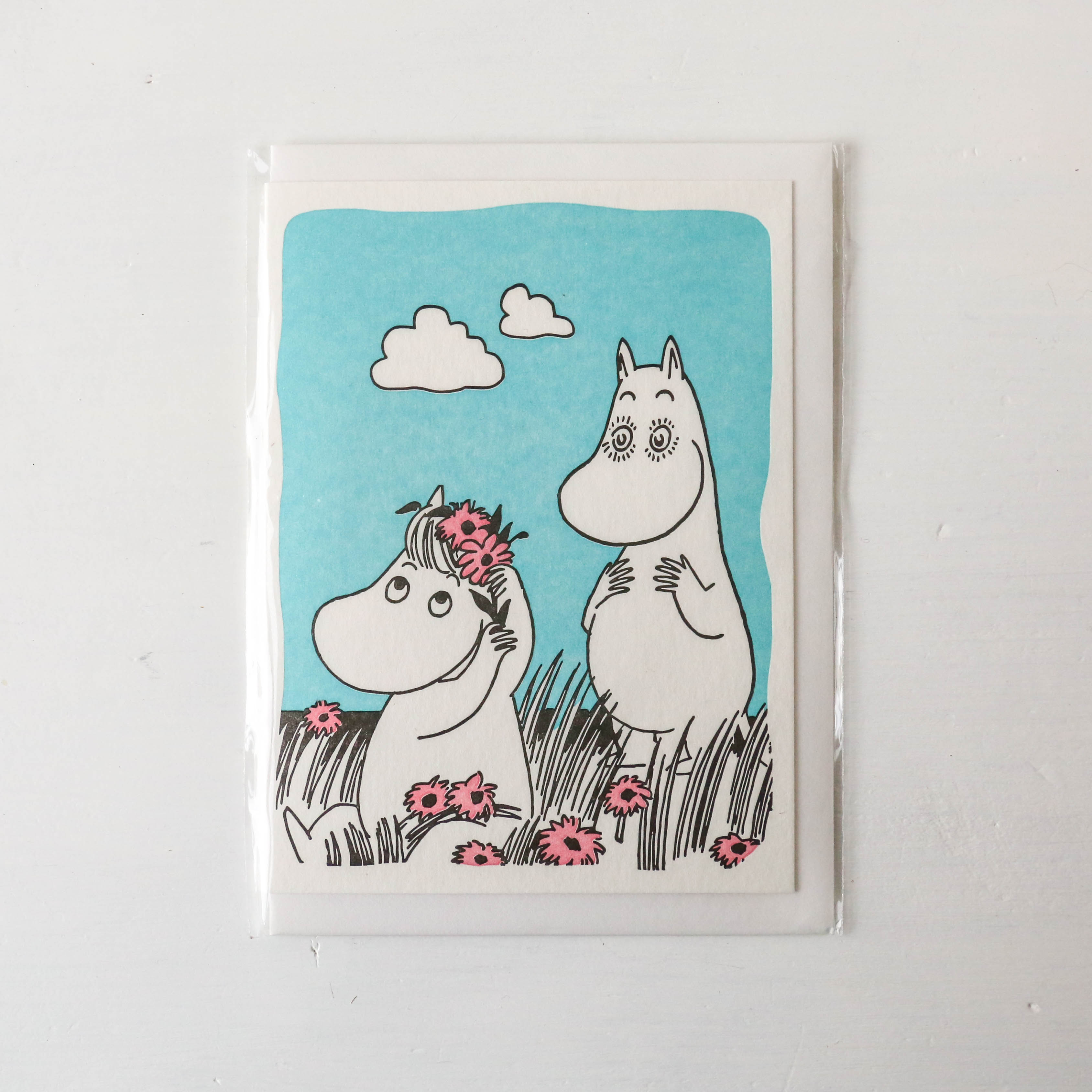 Dazzled Moomin Letterpress Greetings Card – Berylune
