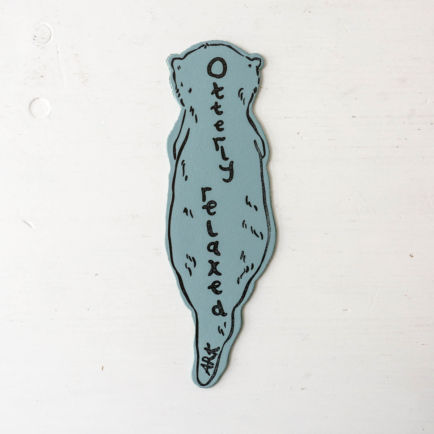 Otter Leather Bookmark